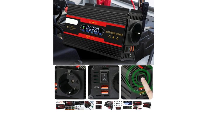 Інвертор перетворювач напруги 12v 220v 300 W / 4 000 W