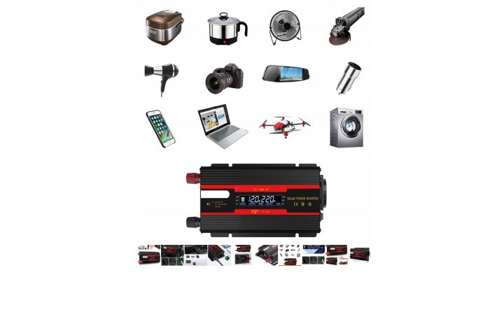 Інвертор перетворювач напруги 12v 220v 300 W / 4 000 W