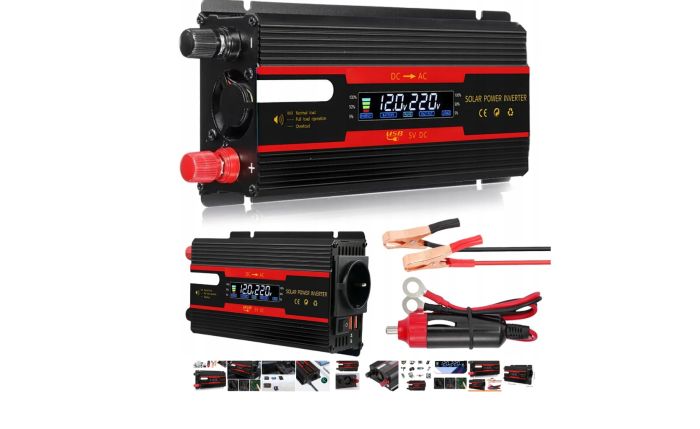 Інвертор перетворювач напруги 12v 220v 300 W / 4 000 W